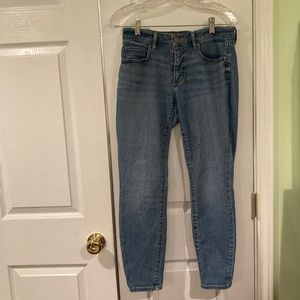 Loft Curvy Skinny Crop Jeans